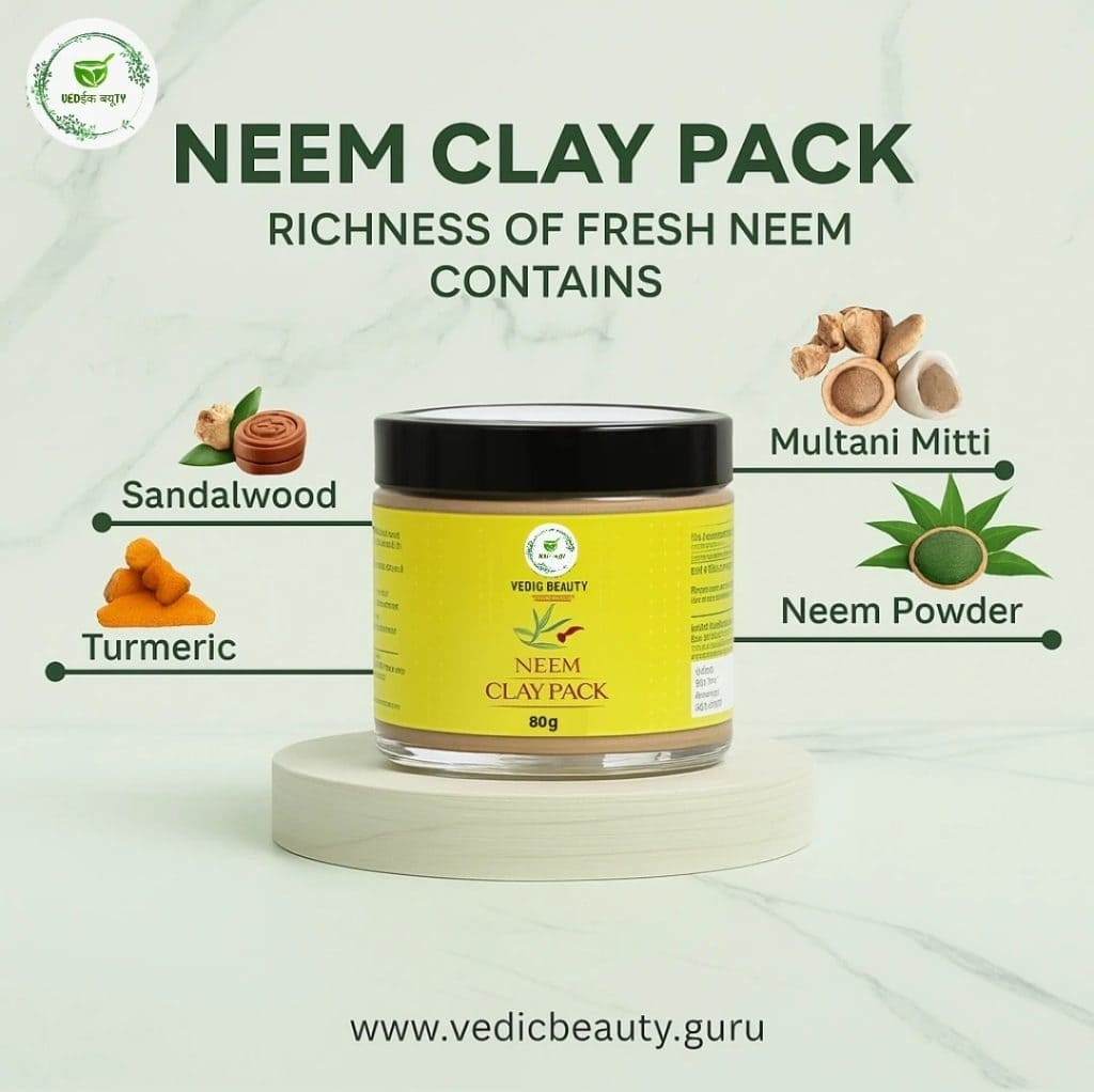 Homemade Neem Clay Pack | Multani Mitti for Pimples 100 gm