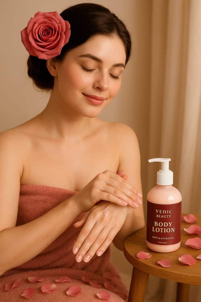 Rose Body Lotion (No more dryness)