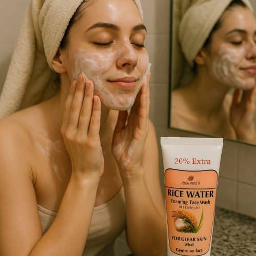 Rice water face wash