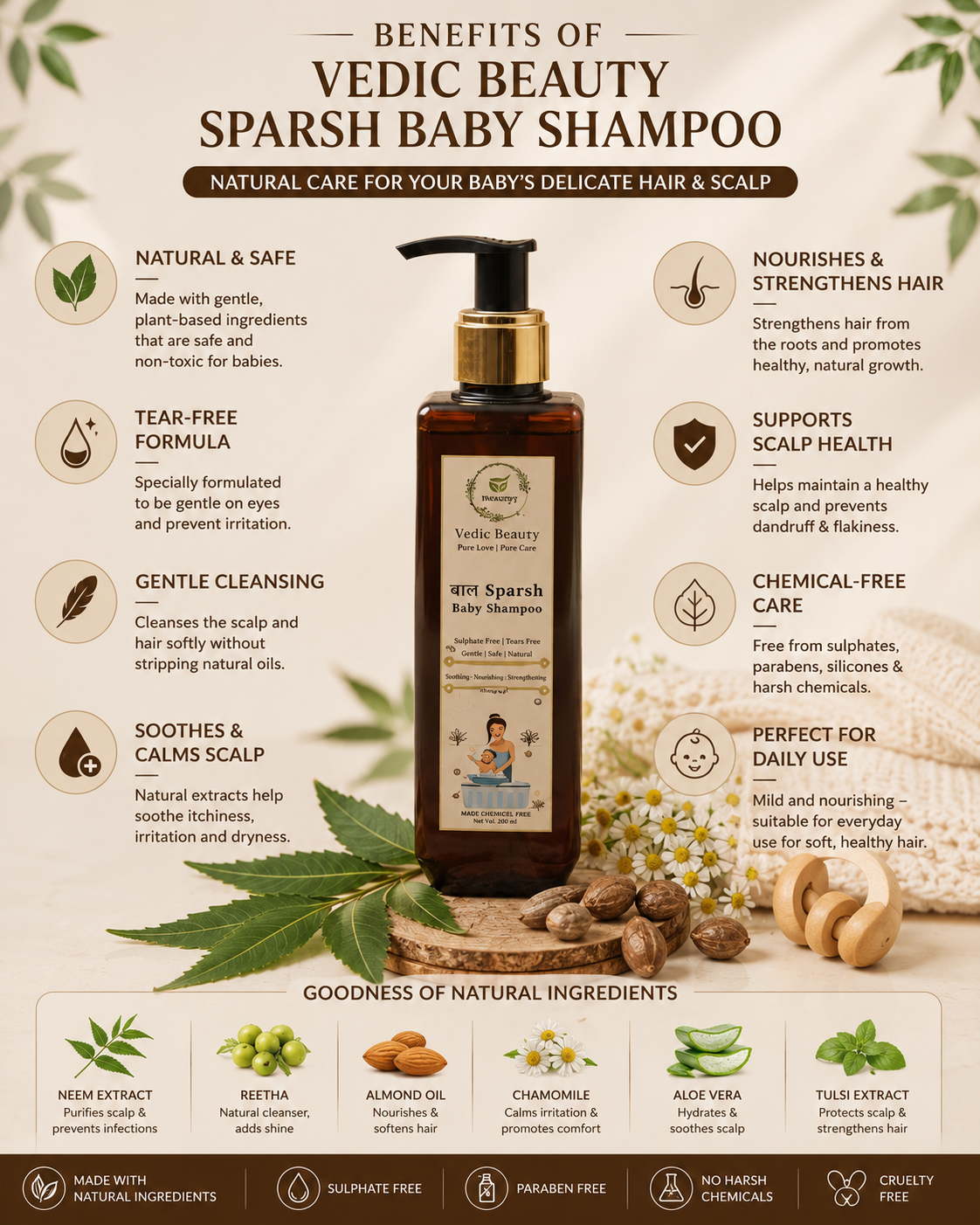 BAL SPARSH BABY SHAMPOO 200 ml - Image 3