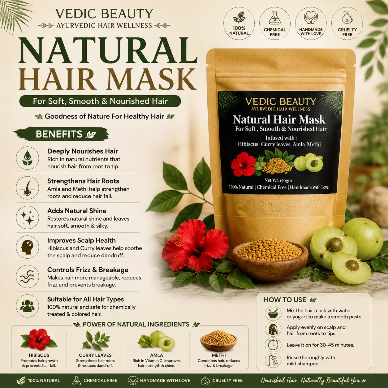 Hair Mask 150gm - Image 3