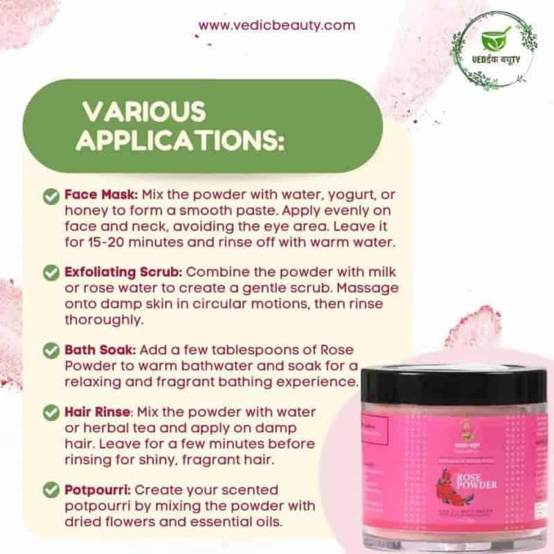 Dried Rose Powder 30gm - Image 6