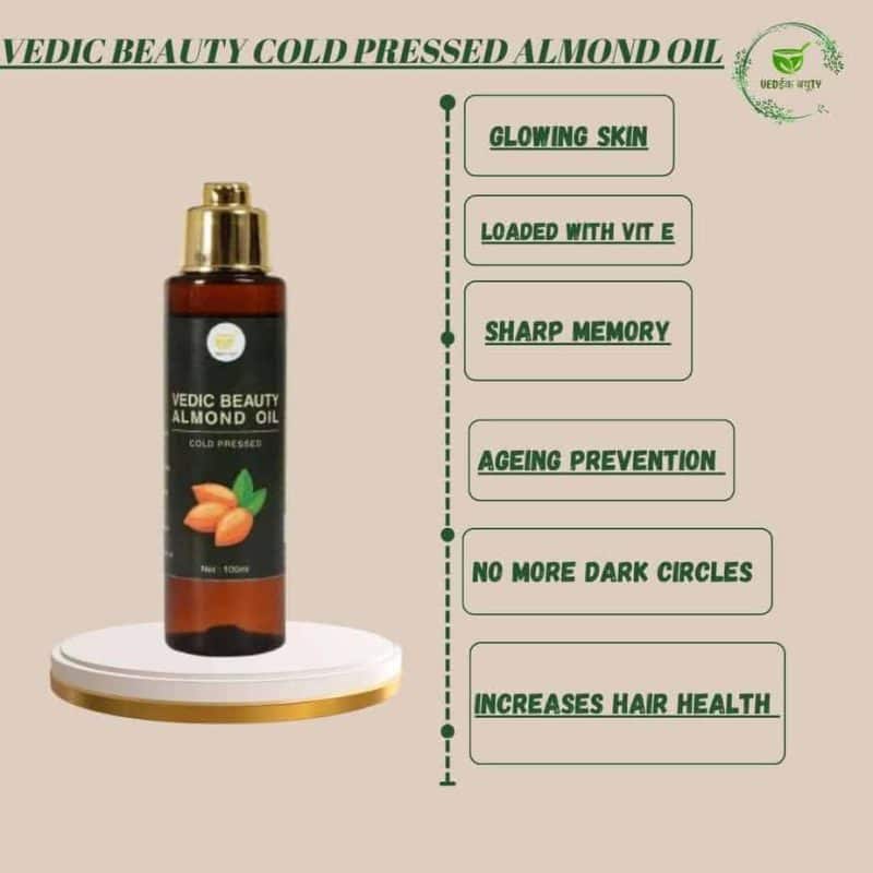 Organic Cold Pressed Virgin Almond Oil (100 ml) - Image 5