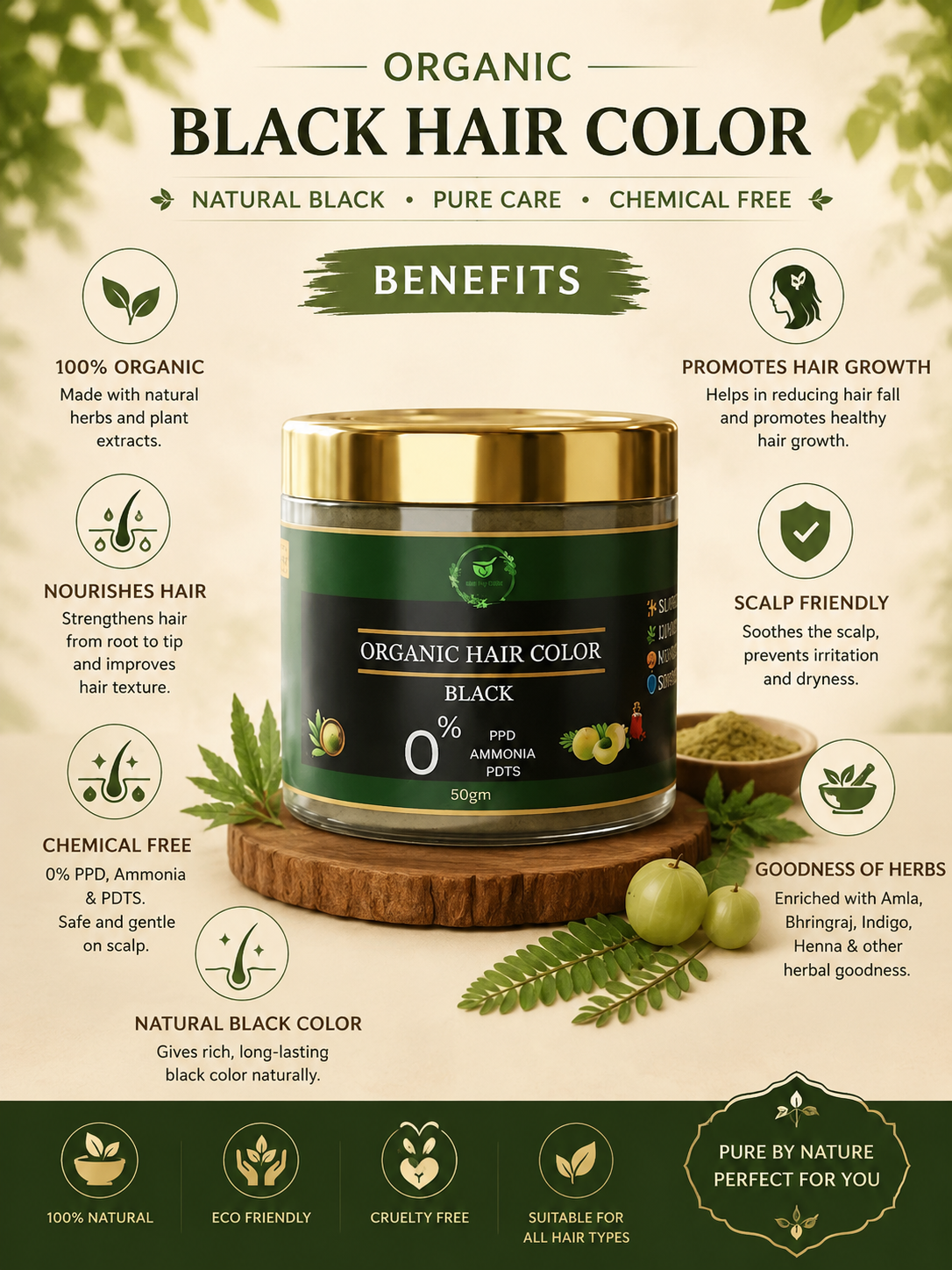 ORGANIC HAIR COLOR 50gm - Image 2