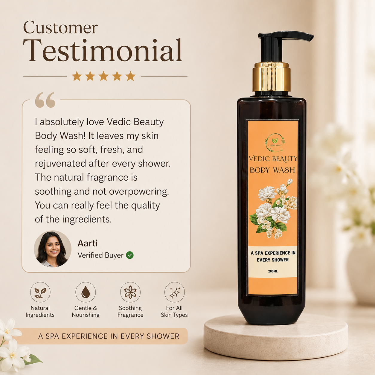 Floral Fusion Body Wash 200ml - Image 6