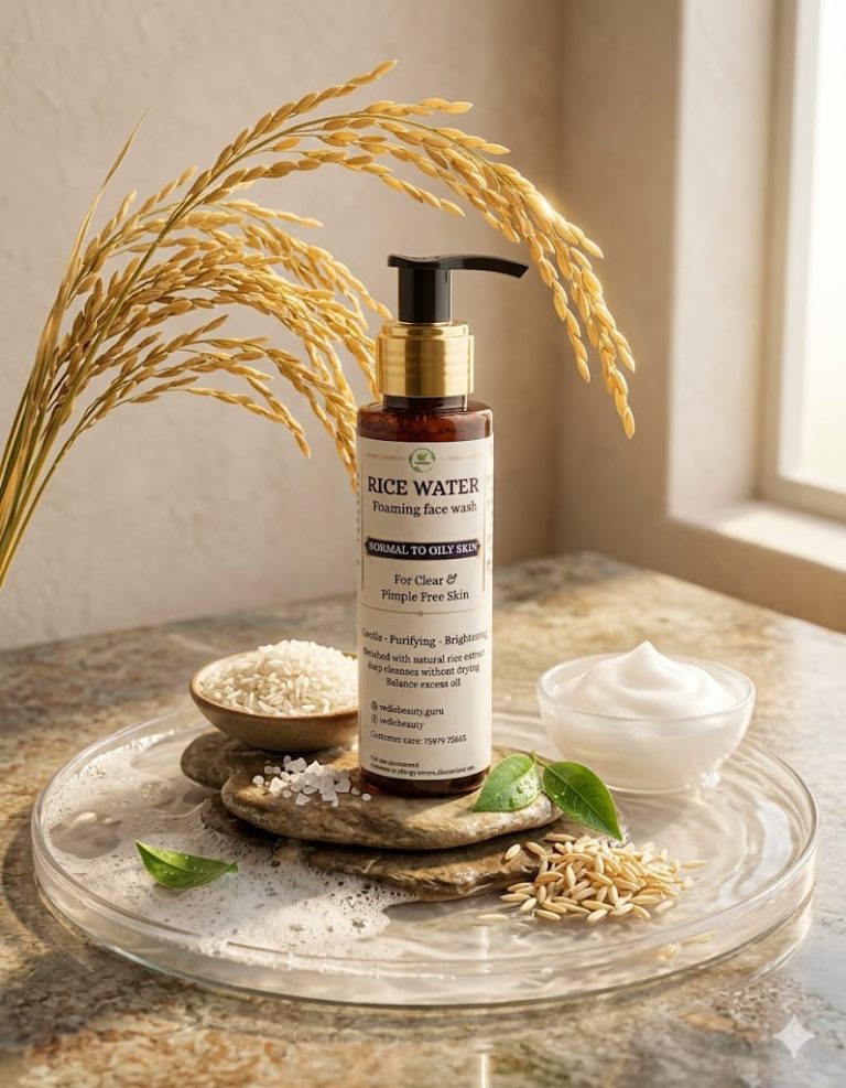 Rice water face wash