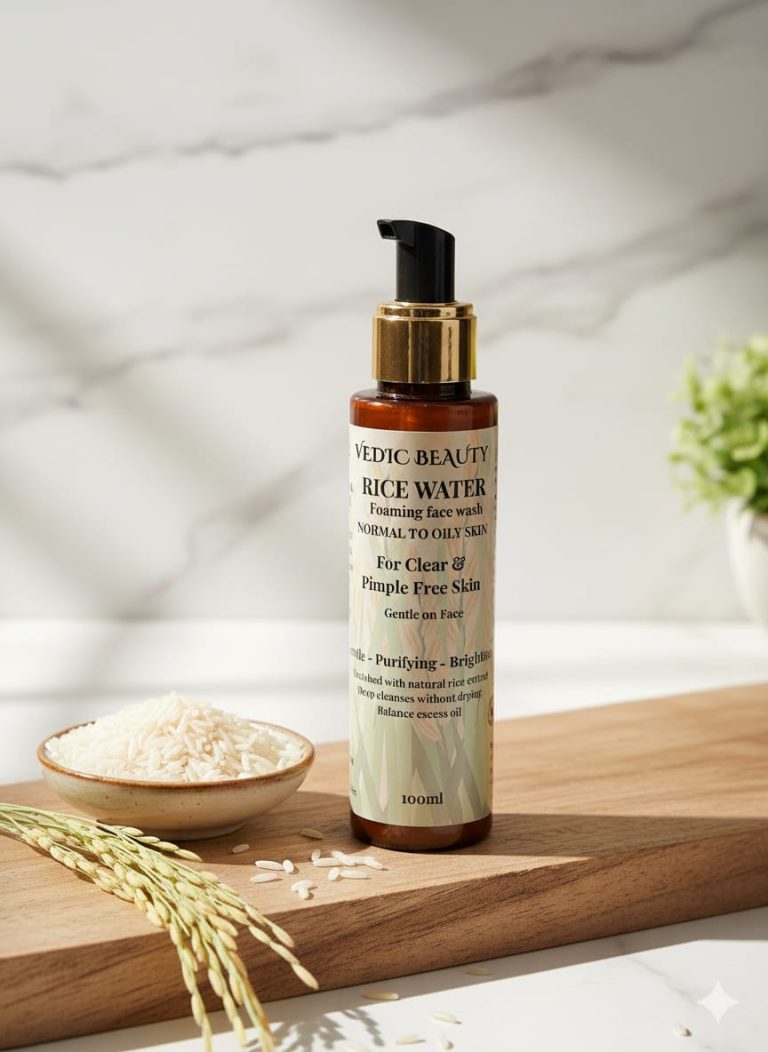 Rice water face wash
