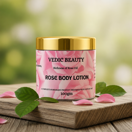 Rose Body Lotion (No more dryness)