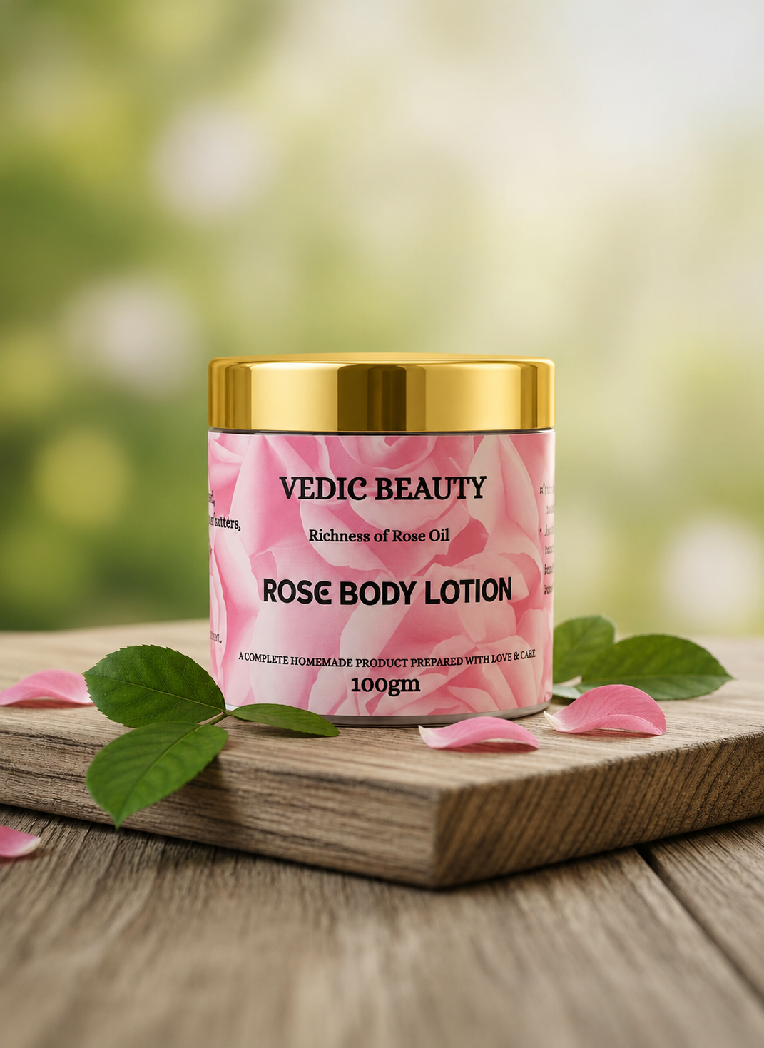 Rose Body Lotion (No more dryness)