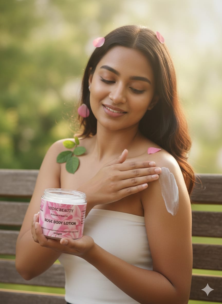 Rose Body Lotion (No more dryness) - Image 2