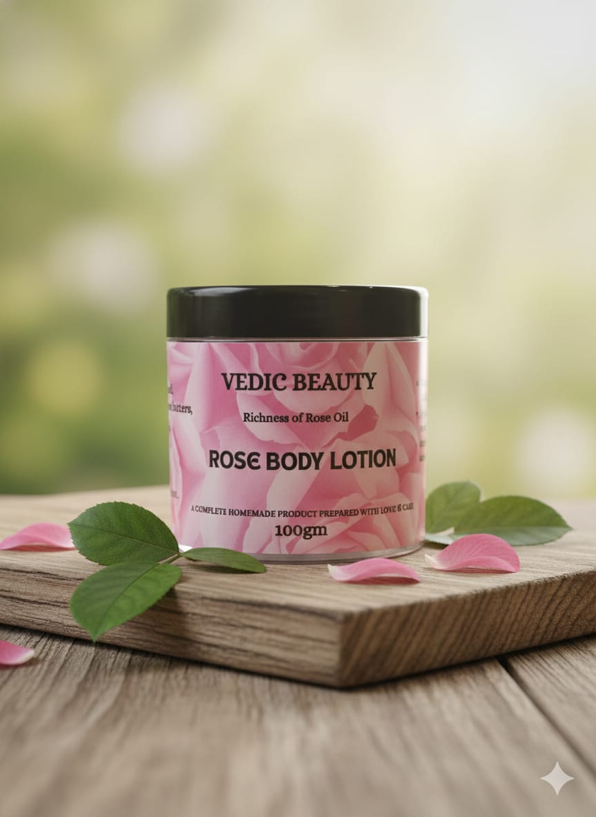 Rose Body Lotion (No more dryness)