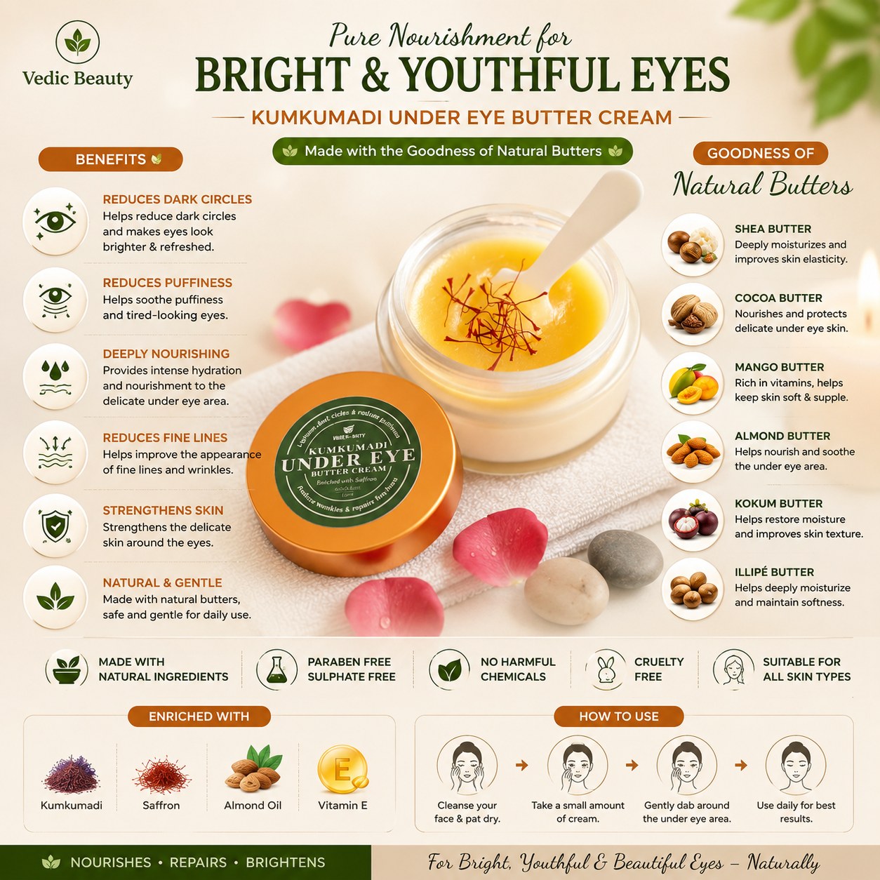 Kumkumadi Dark Circle Butter Oil 30gm - Image 5