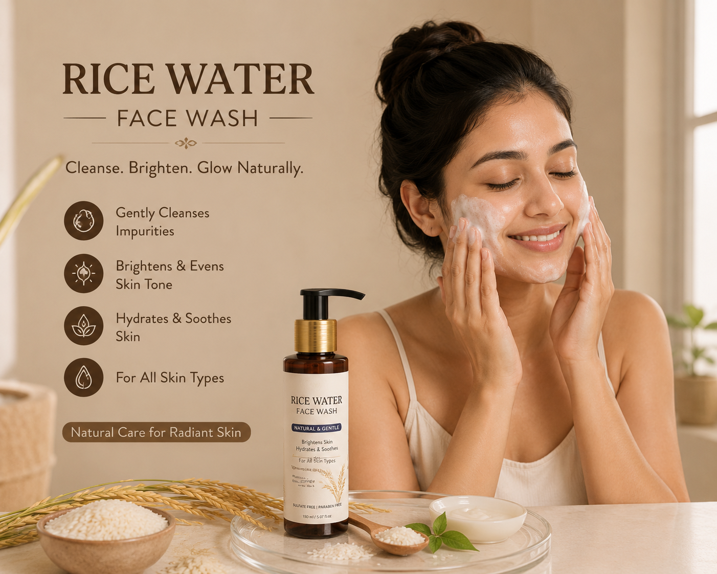 Rice water face wash - Image 3