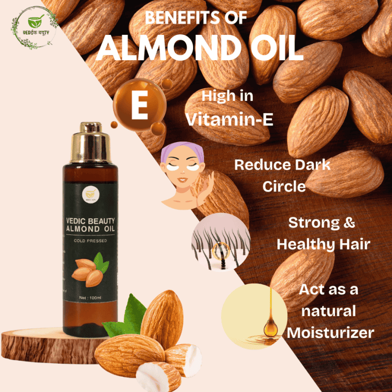 Organic Cold Pressed Virgin Almond Oil (100 ml) - Image 3