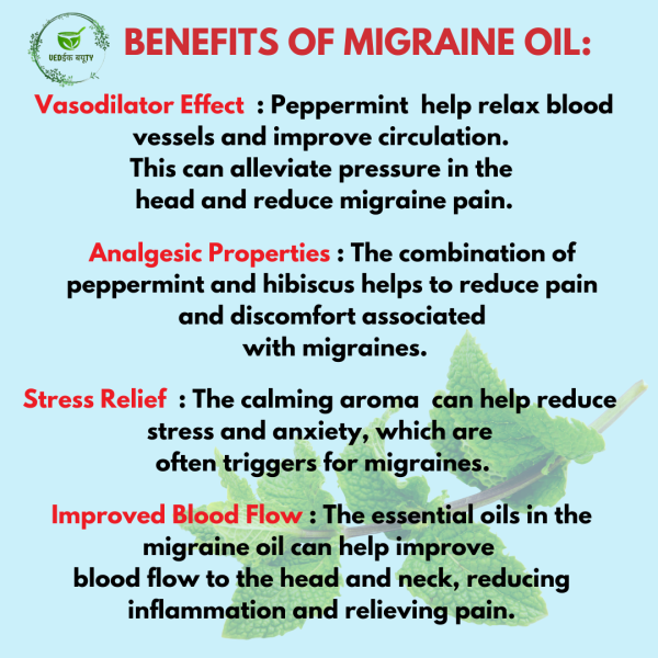 ditch to medicines and injections use vedic beauty migraine oil.... (3)